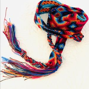 Belt Vintage 1990s handmade woven belt.